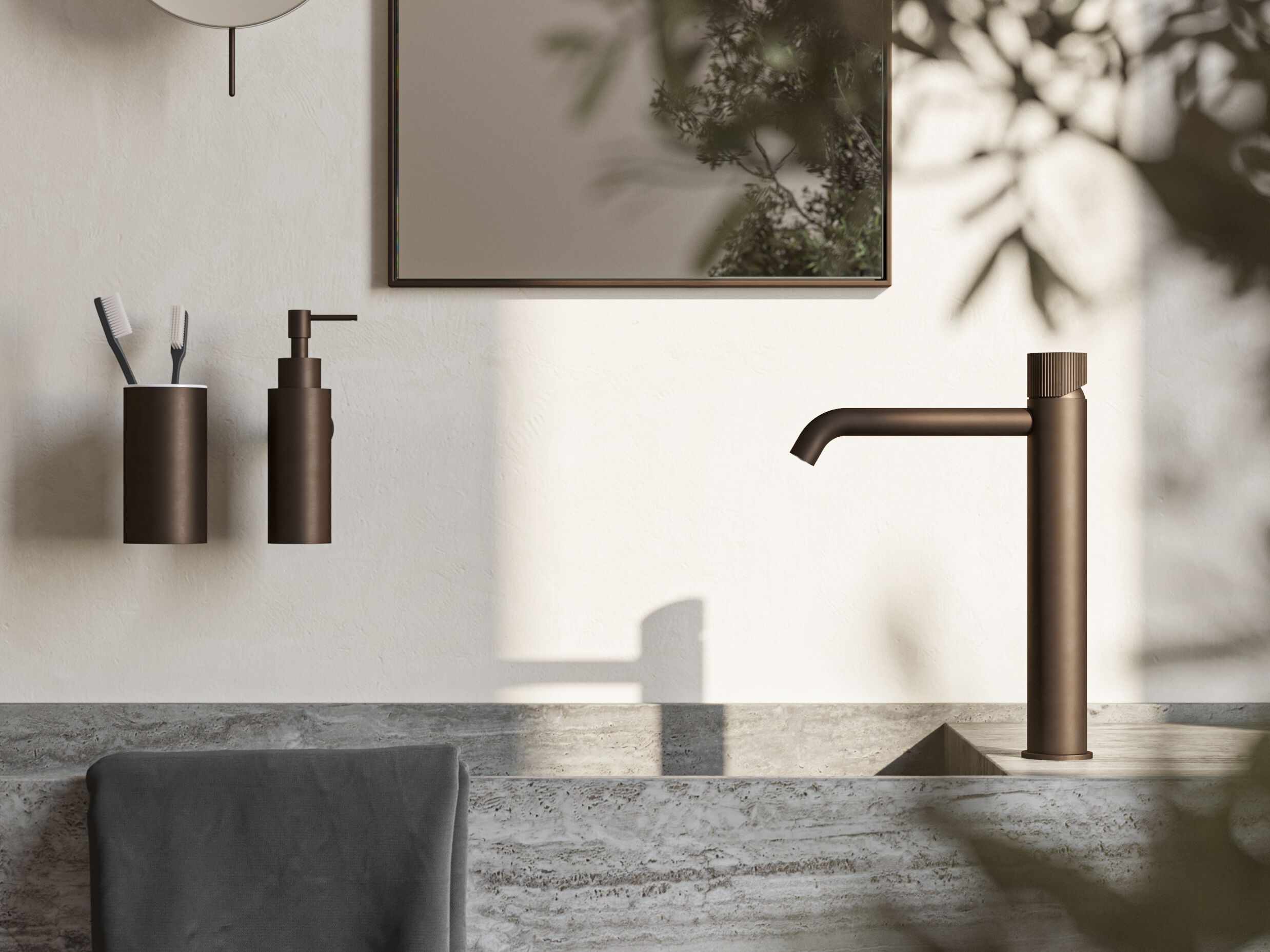 Латунный смеситель для раковины с высоким верхом Hotbath Guy ARCH-00029681 - Вид №1