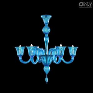 4185 ORIGINALMURANOGLASS Люстра Zeffiro на 6 лампочек - муранское стекло OMG  см