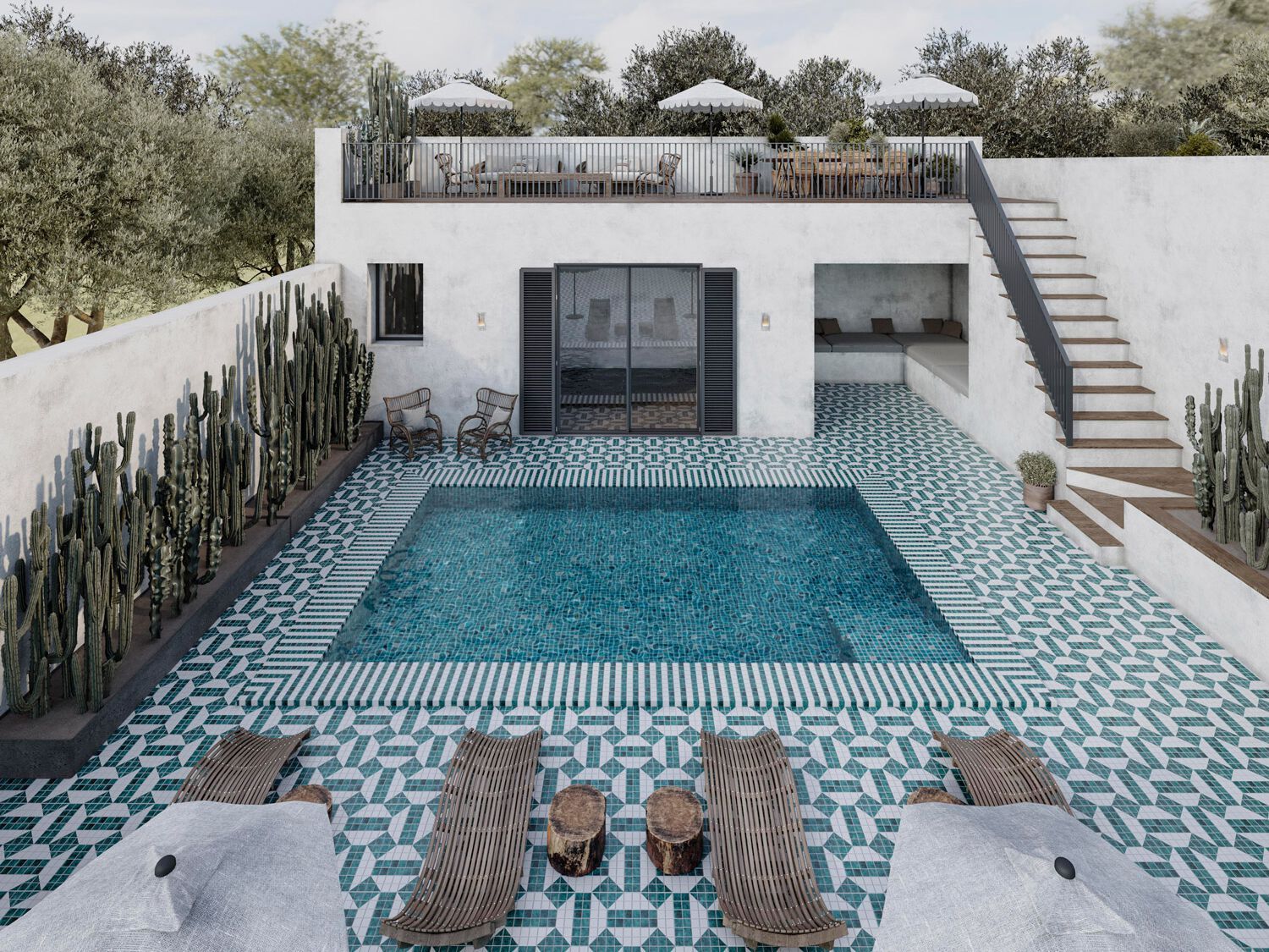 Внутренняя и наружная стеклянная мозаика Onix Icon Modular ARCH-00028509 - Вид №3