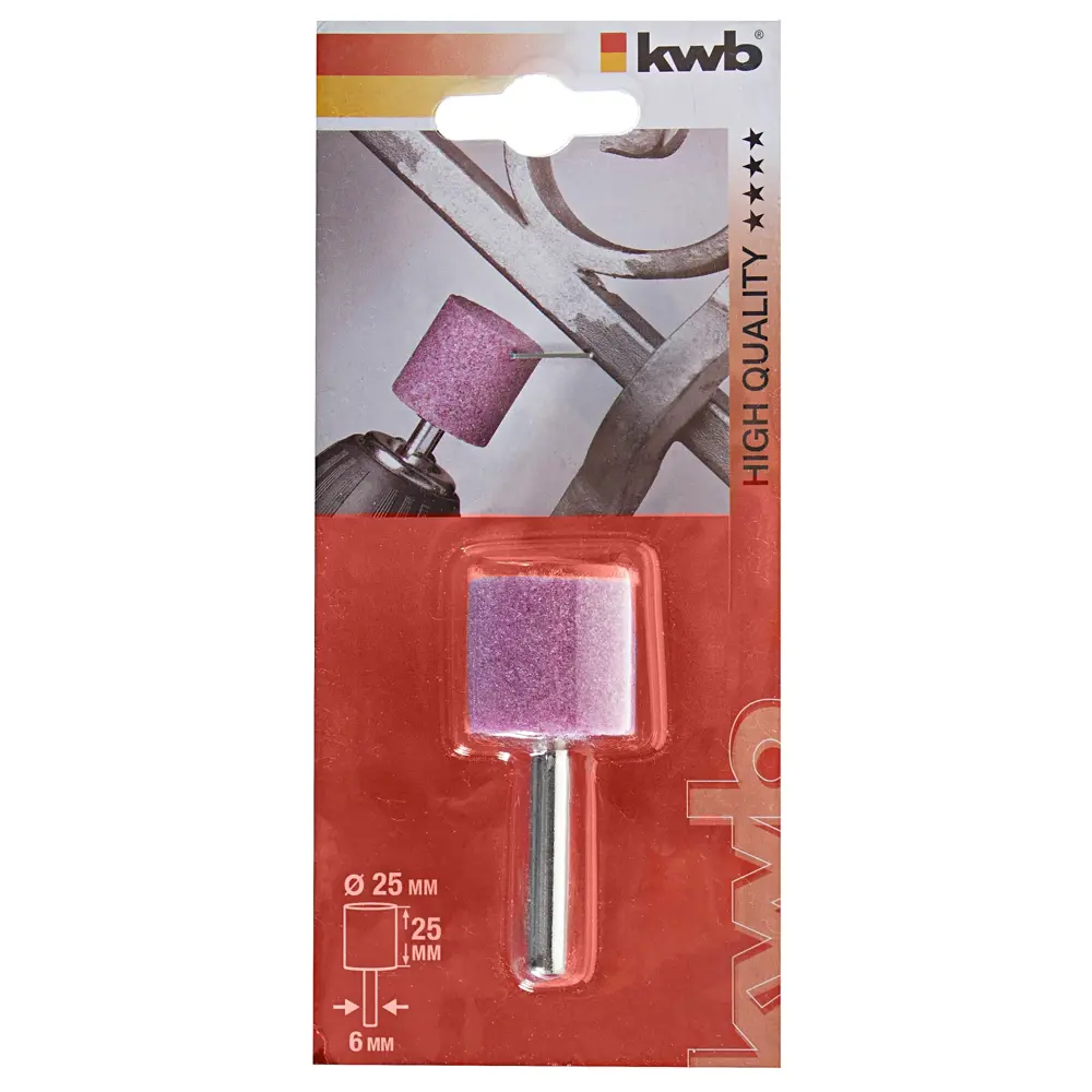 Фреза шлифовальная, цилиндр, корунд, 25х25 мм 12564890 STLM-2059006 KWB  - Вид №2
