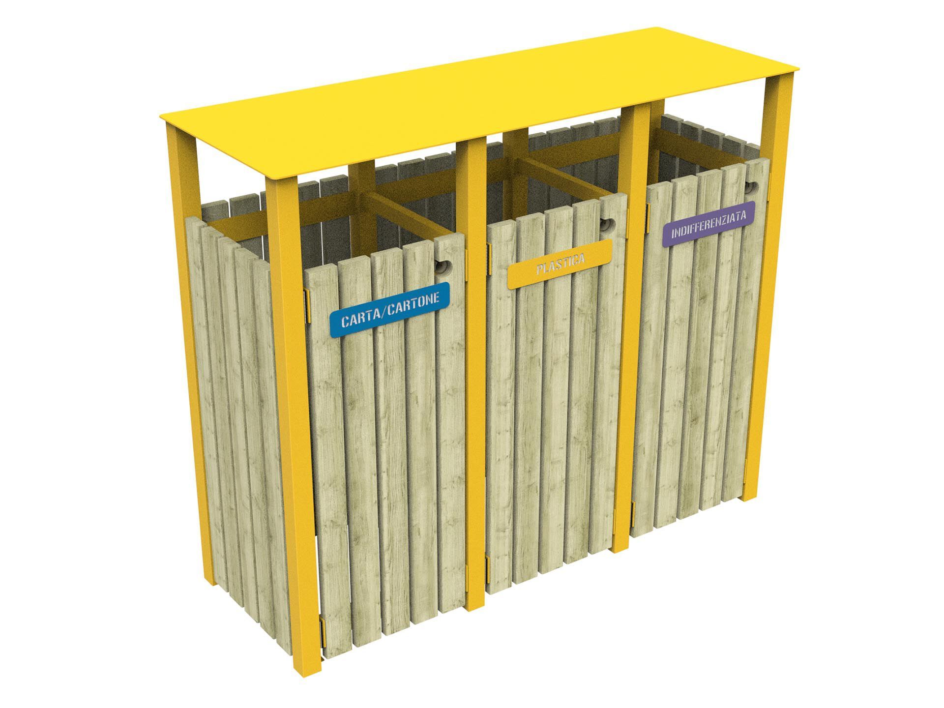 Корзина для мусора для раздельного сбора Lazzari MONTANA ARCH-00105250 - Вид №2