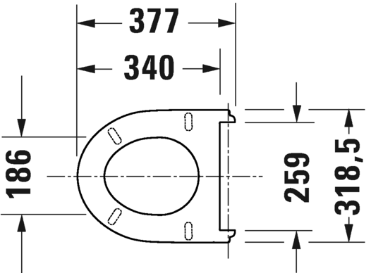 0021390000 Крышка сиденье для унитаза Duravit  - Вид №3