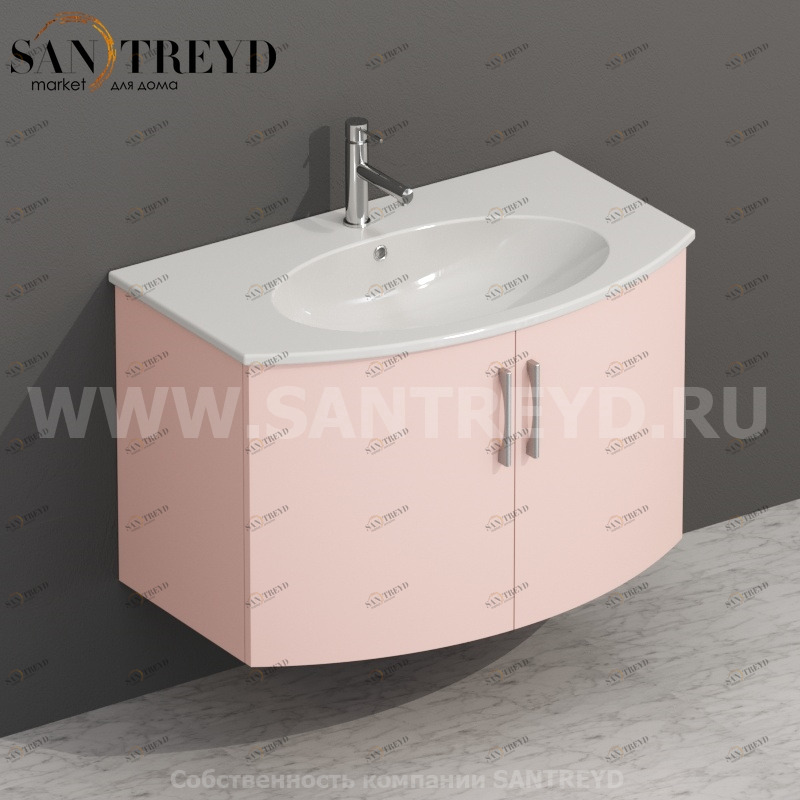 MDMA80Y141 Тумба с двумя створками 78 см розовая Globo 4ALL Италия Ceramica Globo