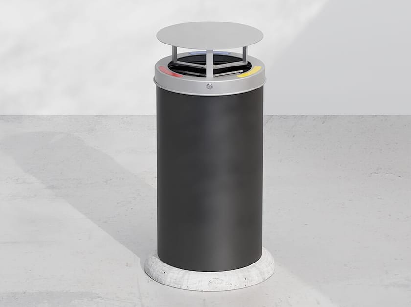 Стальная корзина для мусора с крышкой DIMCAR ARCH-00010770