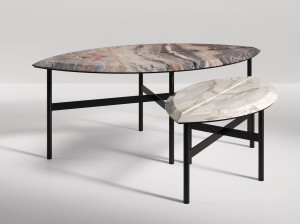 Мраморный журнальный столик