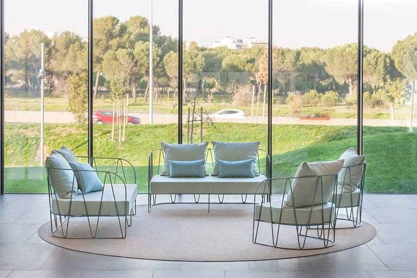 iSimar 2-местный садовый диван из оцинкованной стали Lagarto 8078 - Вид №2