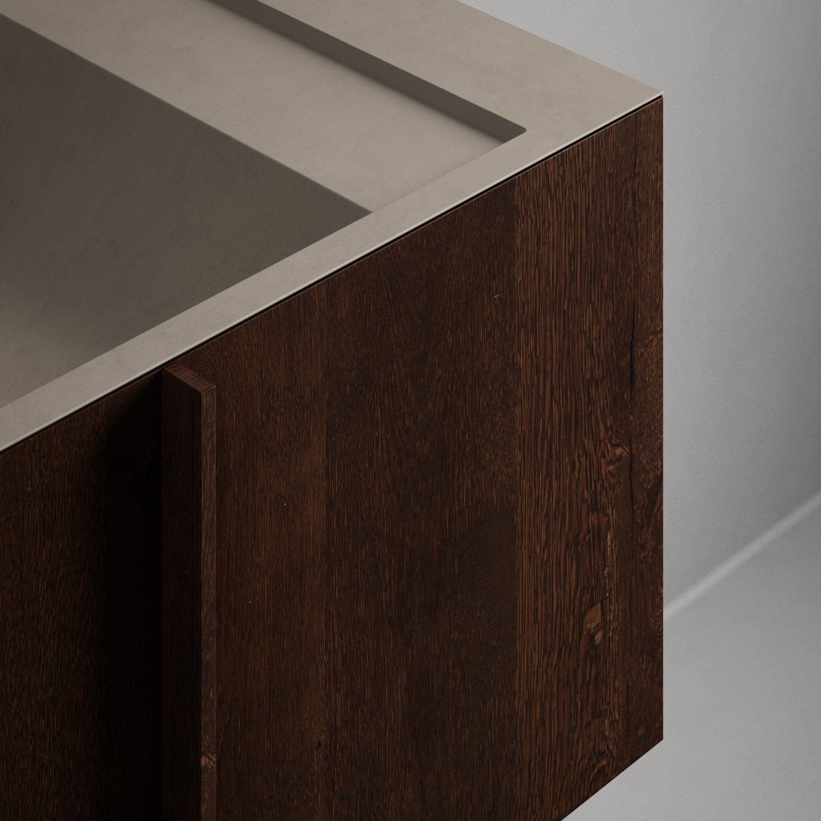 Деревянная секционная одиночная подвесная раковина Inbani Paral ARCH-00055428 - Вид №10