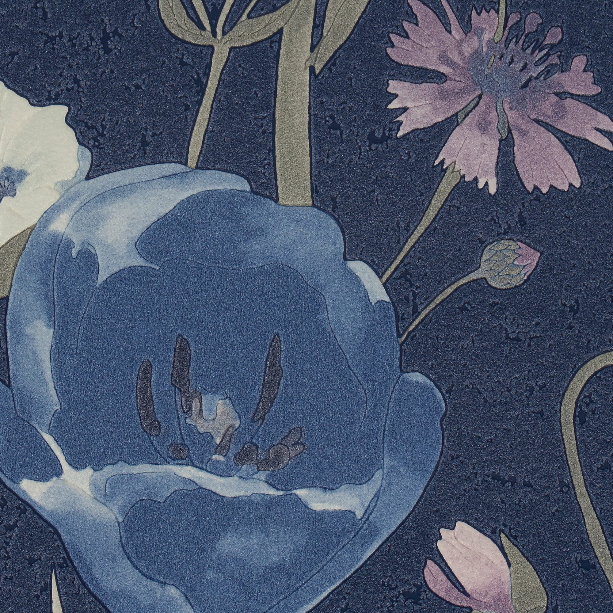 82938368 Обои виниловые МаякПринт синие 0.53 м 349 03 Акварель Santreyd - Вид №1