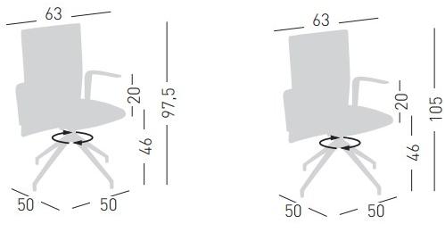 GABER Мягкое кресло на жердочке для залов ожидания Elodie sun-id-1413532 - Вид №2