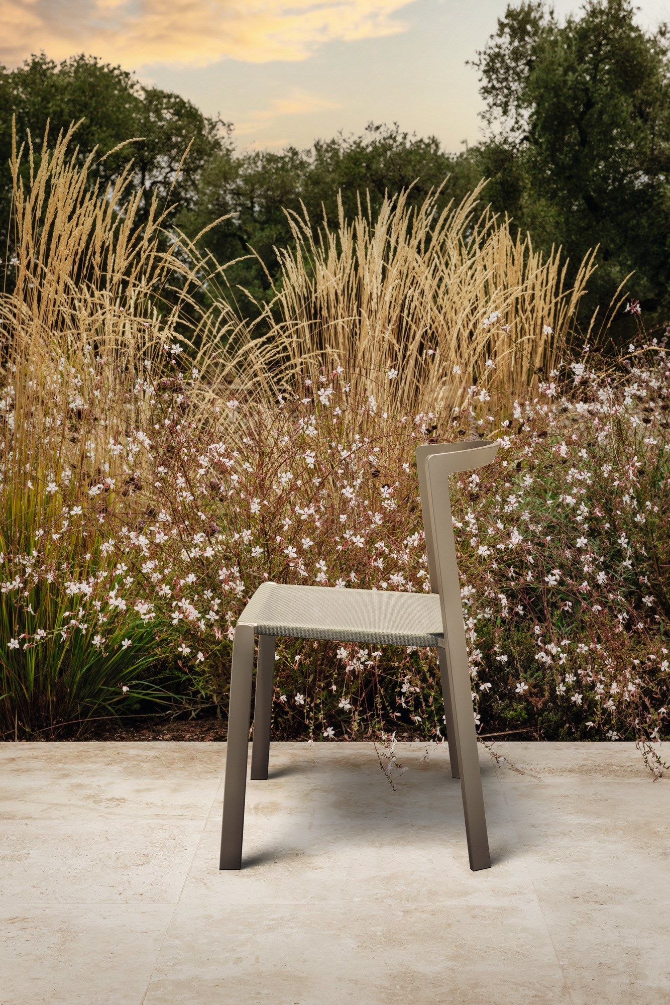 Алюминиевый штабелируемый садовый стул с порошковым покрытием MY YOUR Push ARCH-00111518 - Вид №1