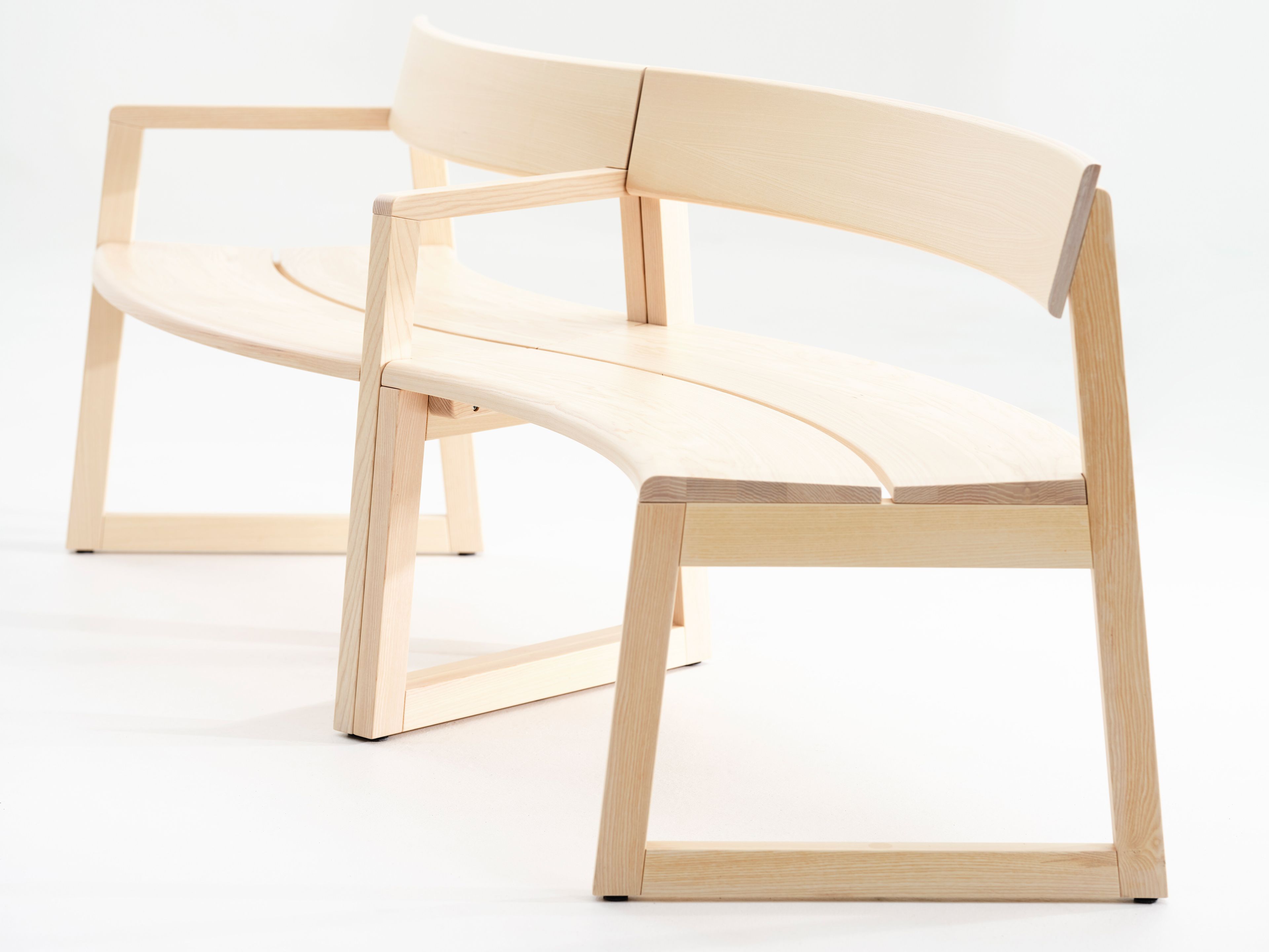 Модульная деревянная скамья со спинкой Karl Andersson Meander ARCH-00087248 - Вид №13