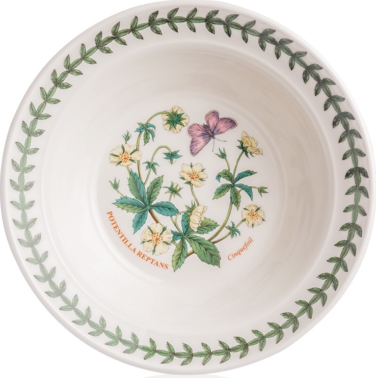 10624402 Portmeirion Тарелка для каши Portmeirion Ботанический сад.Лапчатка 15см, фарфор Фарфор 