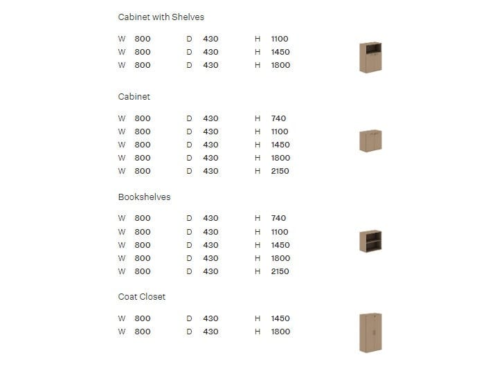 Меламиновый офисный шкаф с запирающимися дверями Ersa лестница ARCH-00062422 - Вид №4