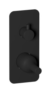 Встроенный смеситель для душа с двухходовым дивертером WE ARE IB bi310np Matt Black Batlo