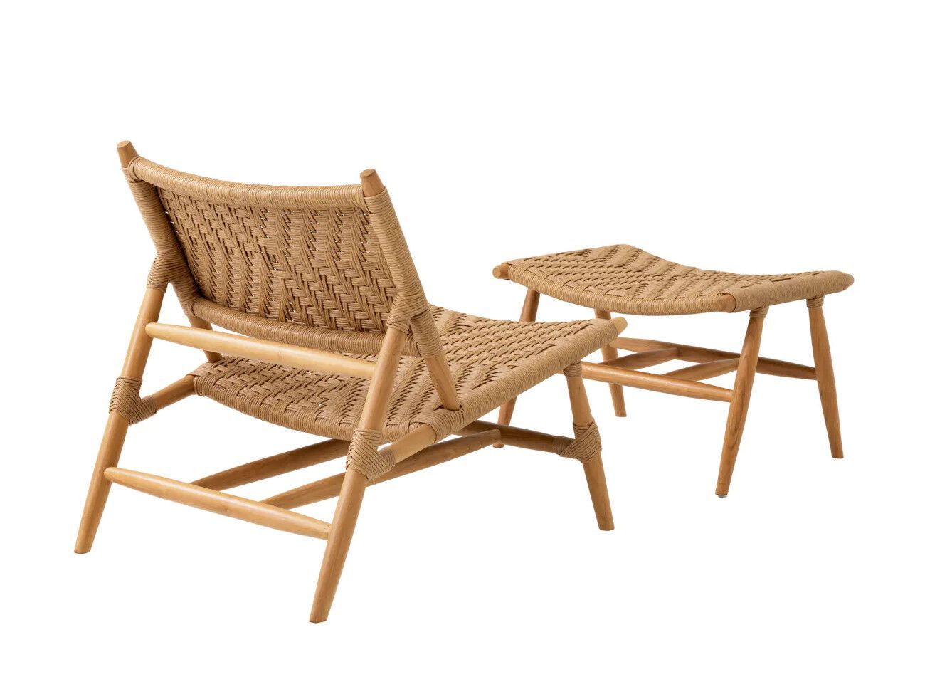 Садовое кресло из тика и веревки без подлокотников Eichholtz Laroc ARCH-00097492 - Вид №2