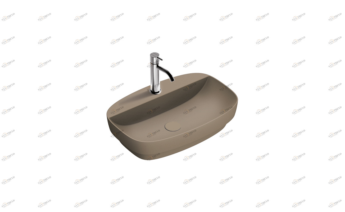 160GRLXNMS Накладная раковина под столешницу  овальная CERAMICA CATALANO Colori