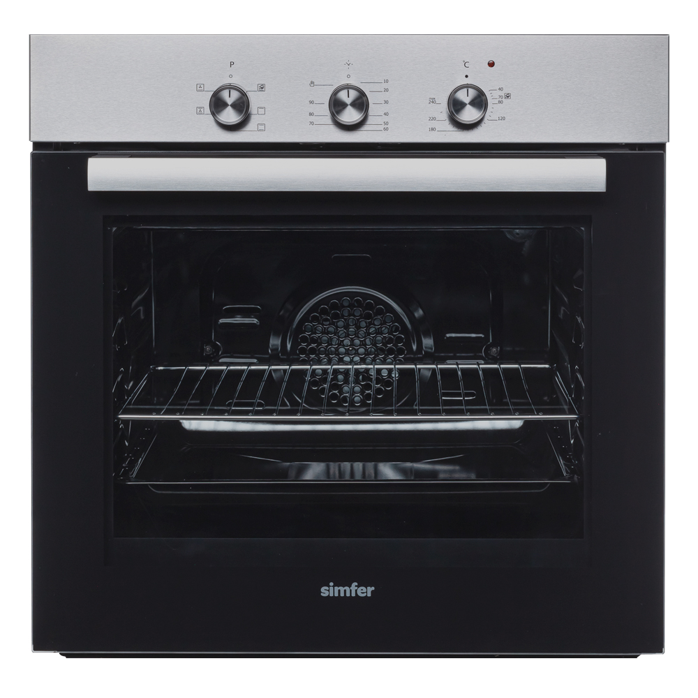 5341742 Электрический духовой шкаф Simfer B6EM16001 серебристый STDN-0131364