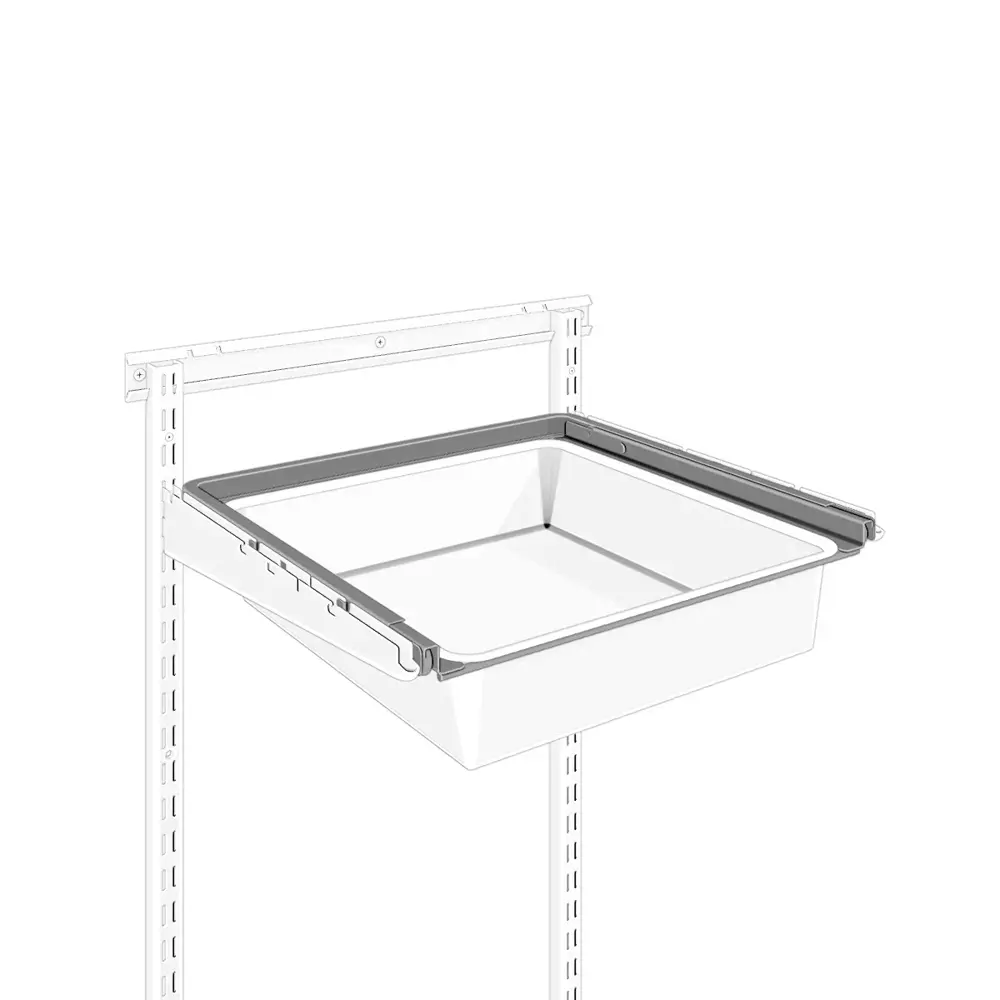 Декоративная планка для полки 45.3x3.2x43.2 см металл цвет белый ТИТАН-GS STLM-2161297 - Вид №1