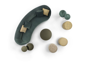 3-местный тканевый диван