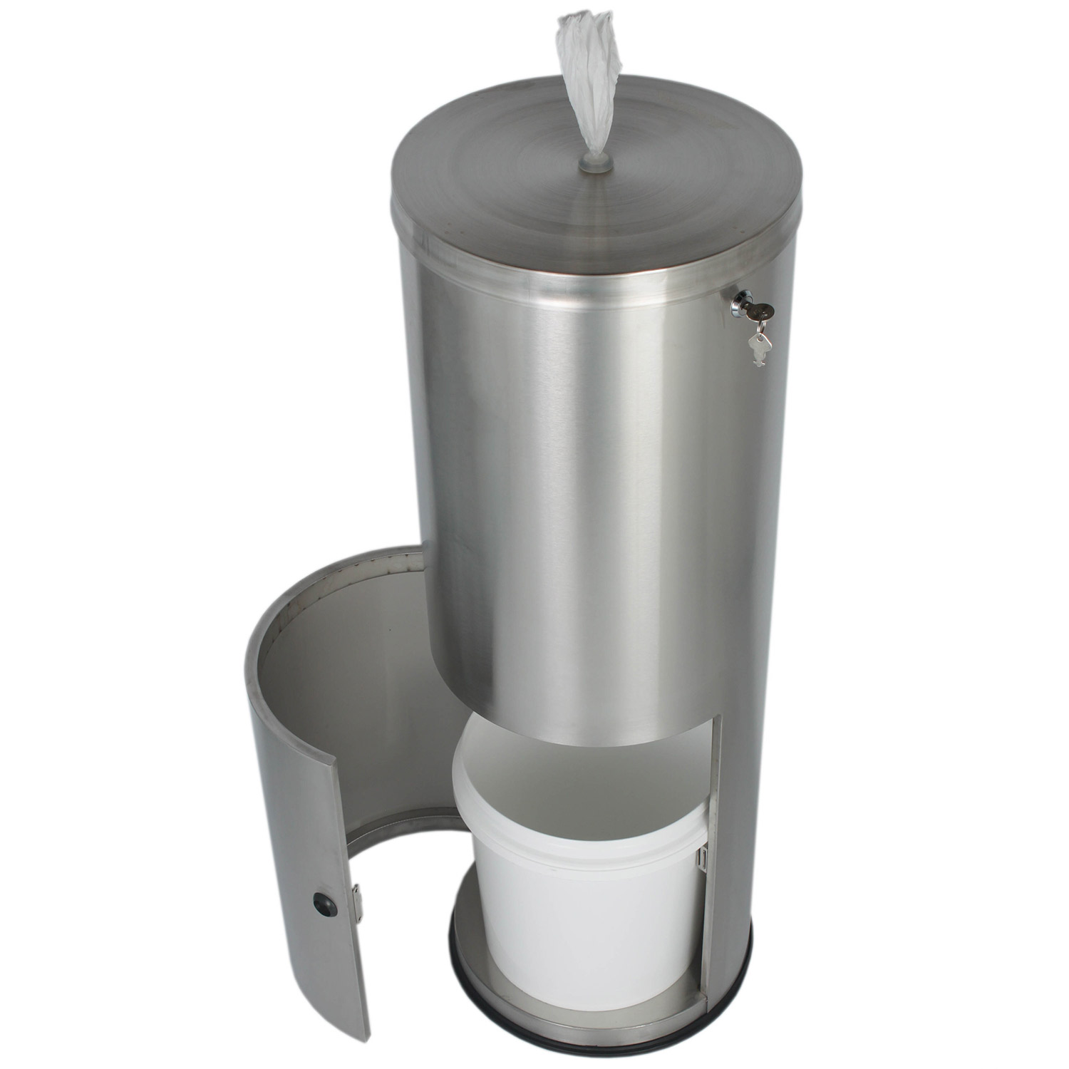 304009907 Урна + Диспенсер бумаги FGB-162M (матовая) KSITEX  - Вид №1