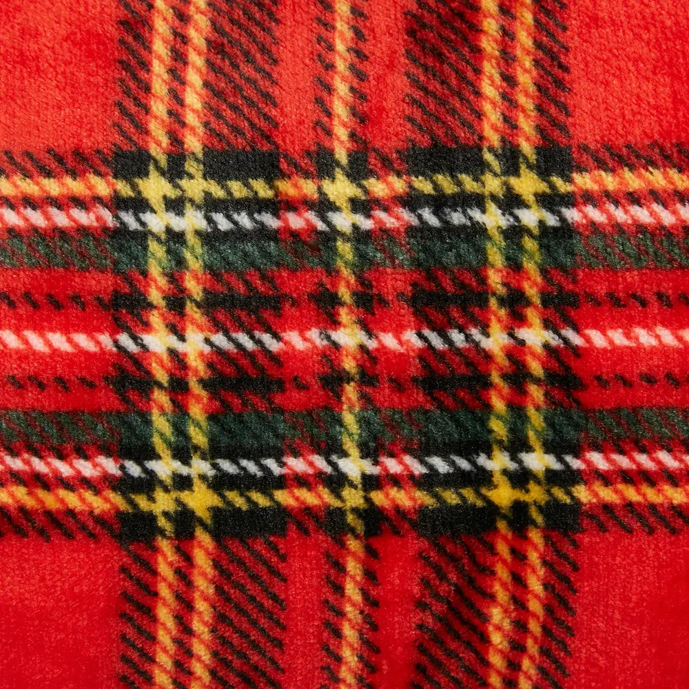 Плед Клетка 180x200 см шерпа цвет красный СТОЛИЦА ТЕКСТИЛЯ Новый год STLM-2101591 - Вид №2