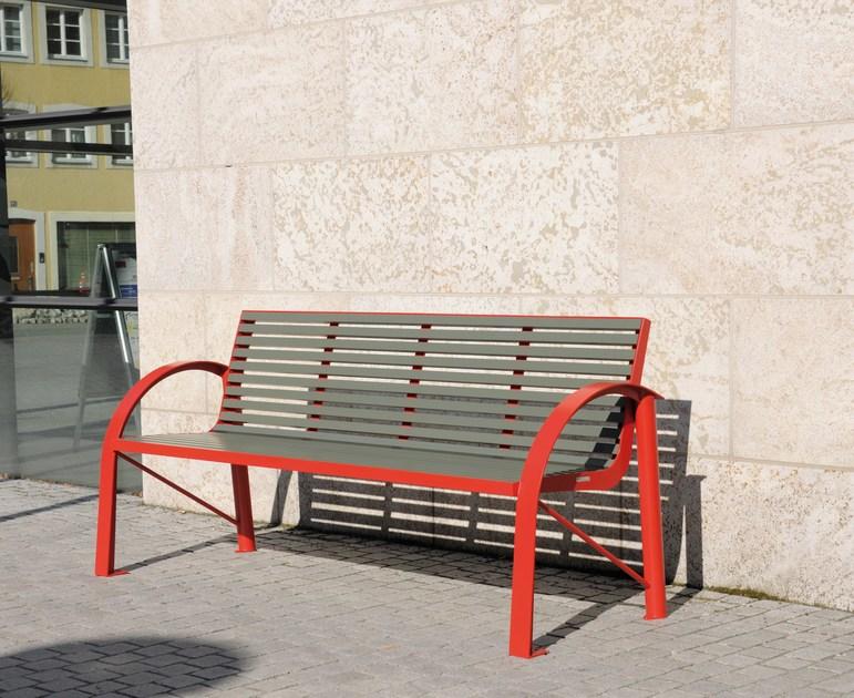 BENKERT BANKE Скамейка из нержавеющей стали и животное с подлокотниками Comfony sun-id-1425694 - Вид №2