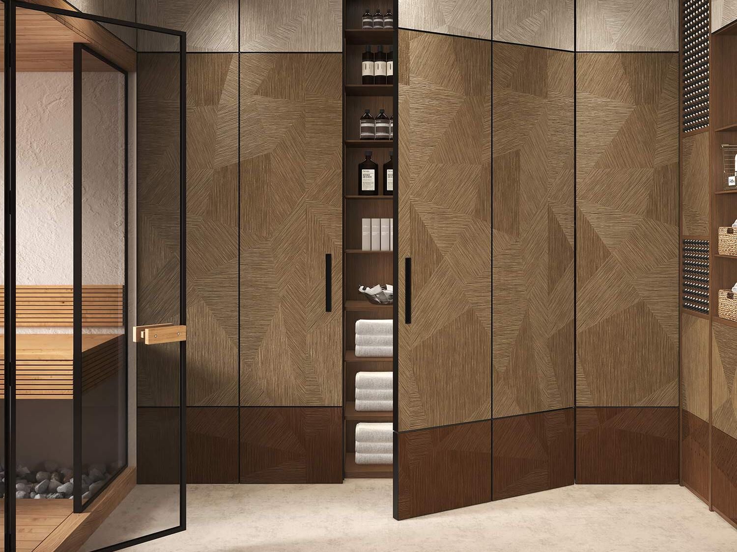 Ультратонкая алюминиевая декоративная панель Tecnografica TANSU WOOD ARCH-00126253