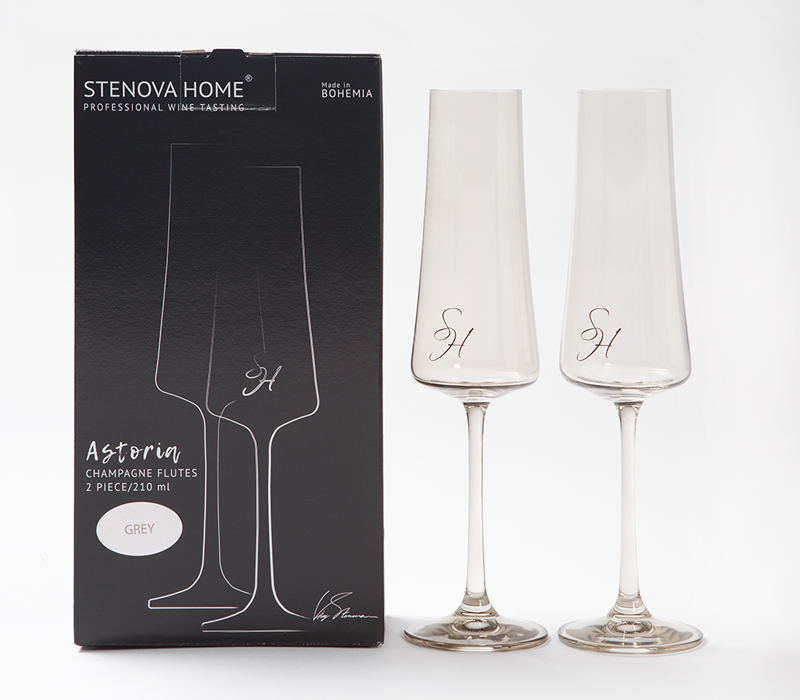Victoria Stenova 611017 Набор бокалов для шампанского Astoria Grey  - Вид №3