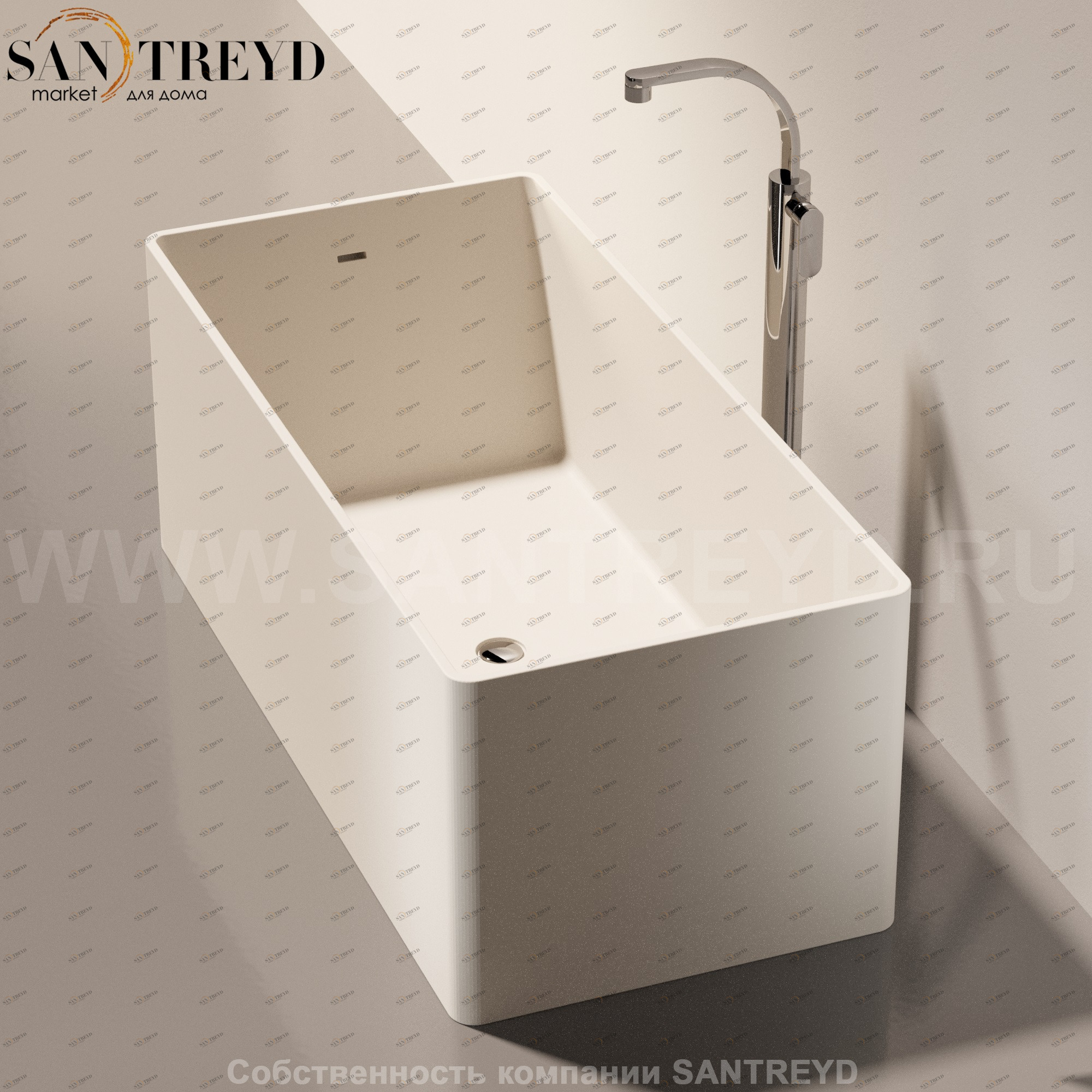 Flaminia WASH Ванна свободностоящая 150 см бежевая MW150.9003 Ceramica Flaminia MW1509003