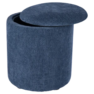 Santreyd: Пуф букле синий круглый 35×41.5 см с откидной крышкой 89392880