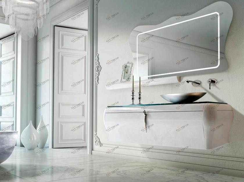 LASA IDEA Тумба под умывальник одинарная настенная, лакированная Gaudì sun-id-1487651