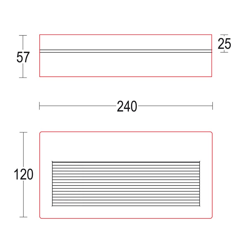 LongVerso Flat R 240x120 Ghidini Verso Flat R SQ .05 Темно-Cерый (Матовый)  - Вид №1