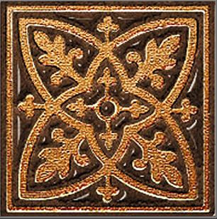 Вставка Лиссабон шоколад 60х60 Керамика Будущего sun-id-322934