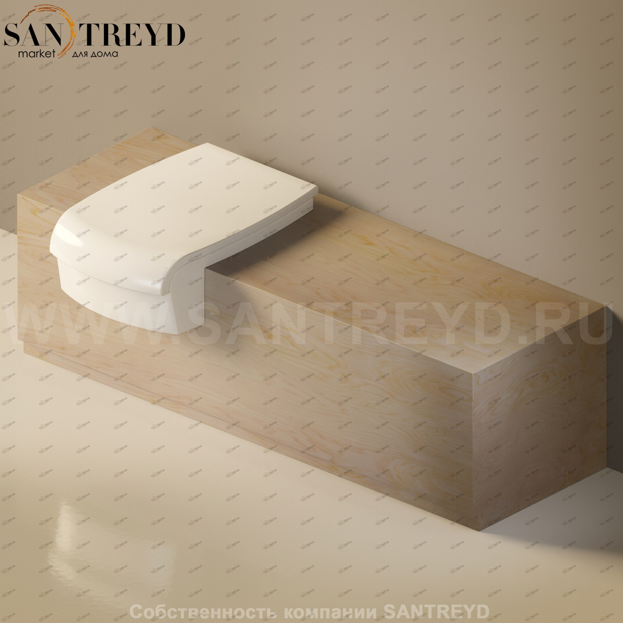 Flaminia UNA Консоль для унитаза или биде от 135 до 200 см необработанное дерево UNA135WB.WF Ceramica Flaminia UNA135WBWF