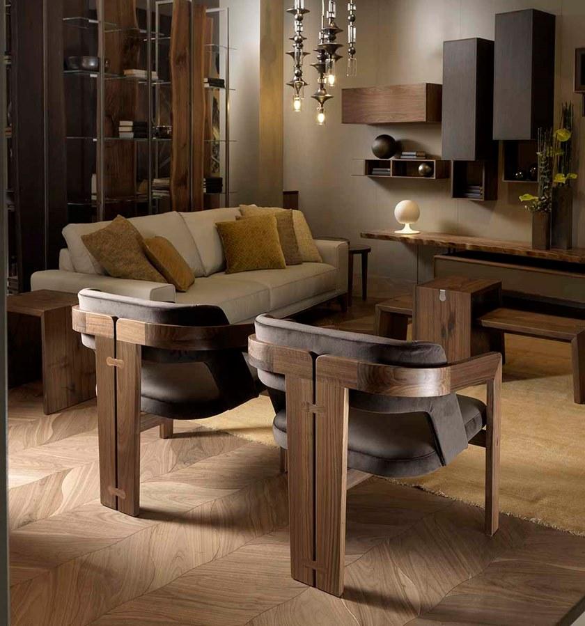 Arte Brotto Кожаное кресло с подлокотниками Leonardo L71n - Вид №4