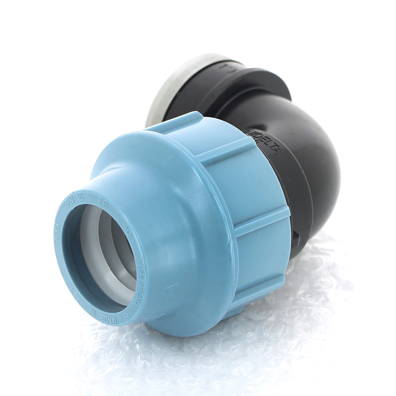 Угол обжим-В для труб ПНД UNIDELTA 40x1 1/4" 1009040005 - Вид №2