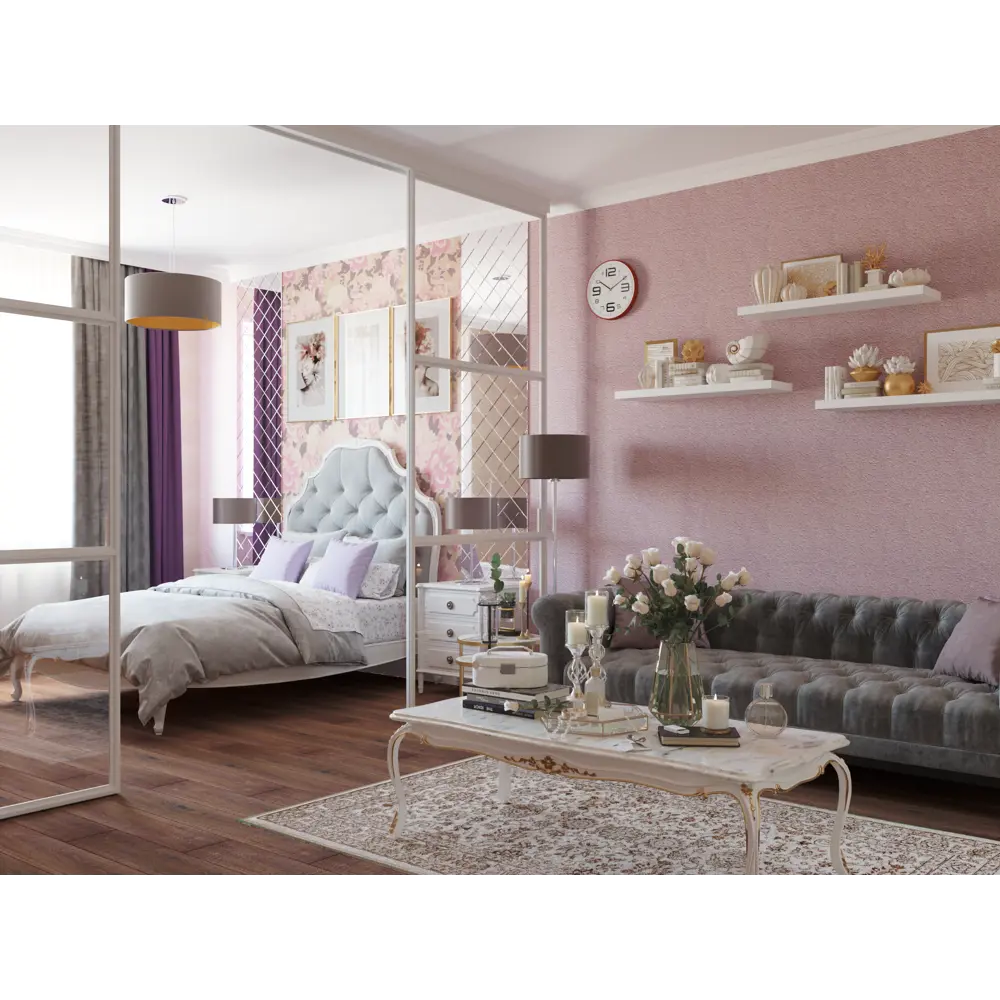 Обои флизелиновые Erismann Peonia розовые 1.06 м 5121-05 STLM-2071899 - Вид №5