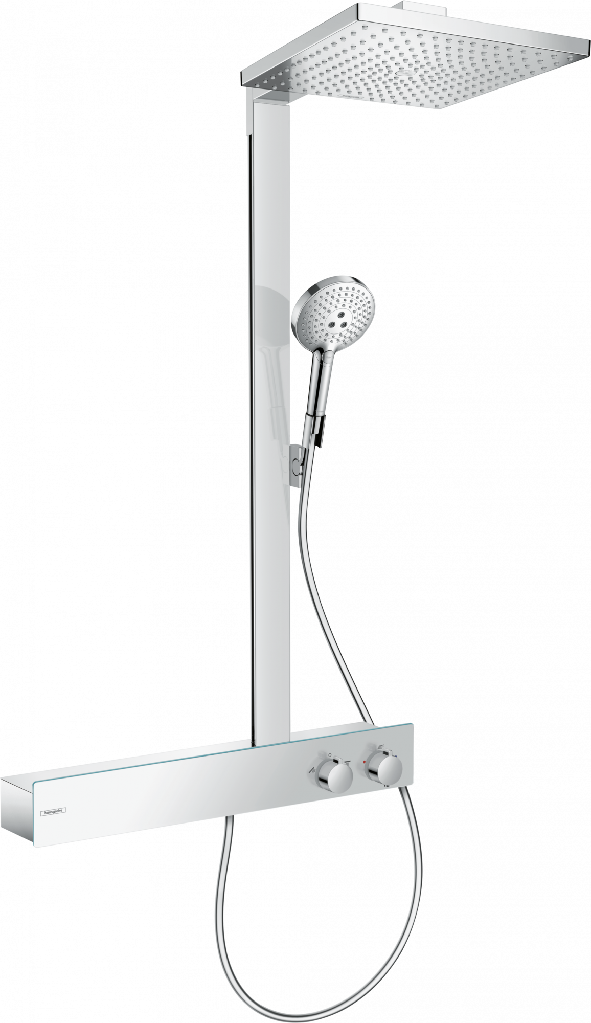 27364000 Raindance E Showerpipe 300 1jet EcoSmart 9 л / мин с ShowerTablet 600 Hansgrohe 