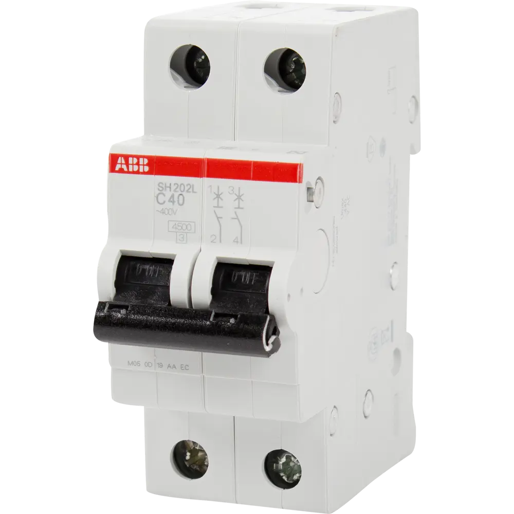 Автоматический выключатель ABB SH202L 1P N C40 А 4.5 кА 2CDS242001R0404 STLM-2128994