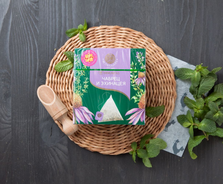 8576 Напиток чайный Чабрец и эхинацея Вкусляндия 