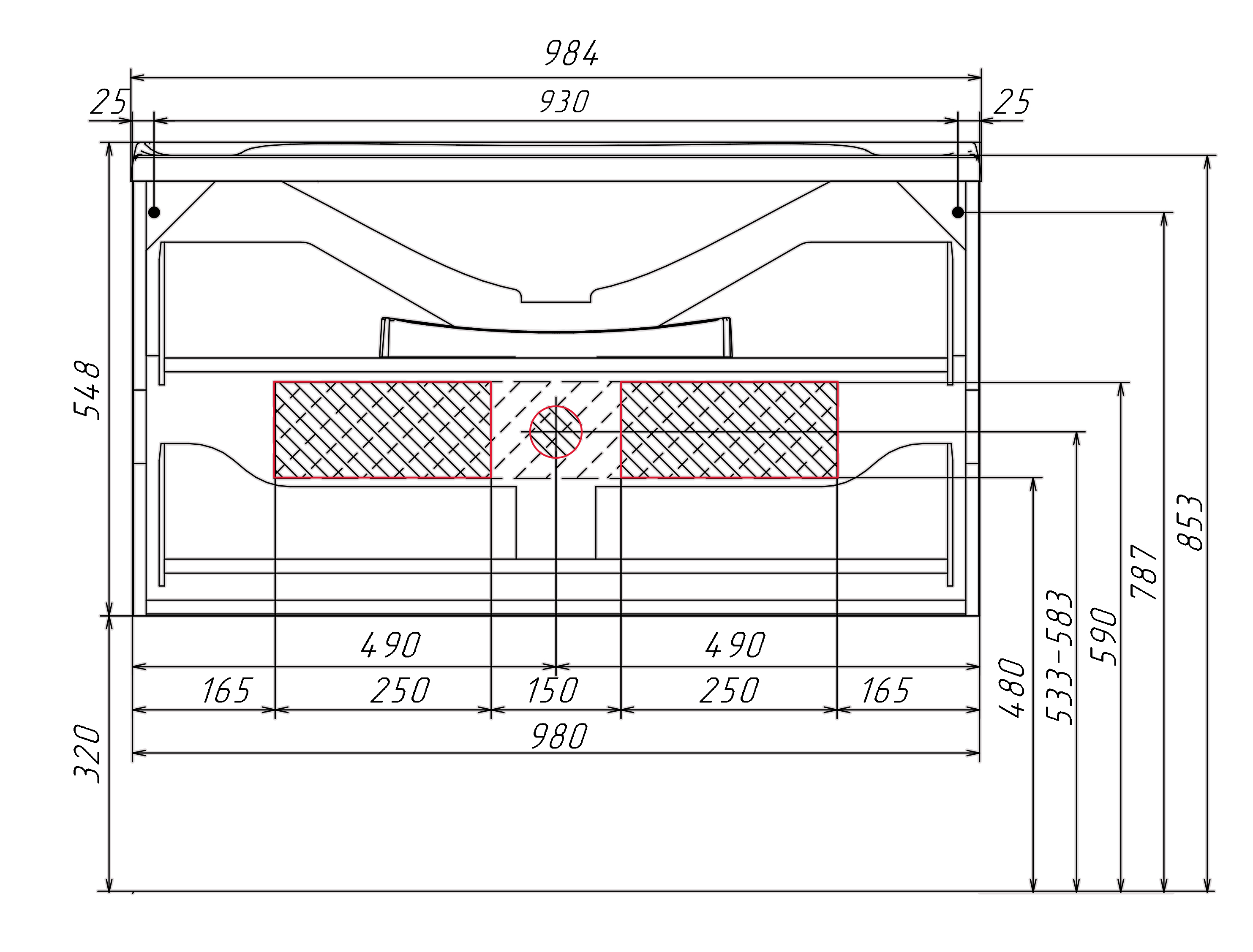 У40390 Тумба с раковиной Amethyst 100, 2я, White 1 Marka Amethyst  - Вид №5