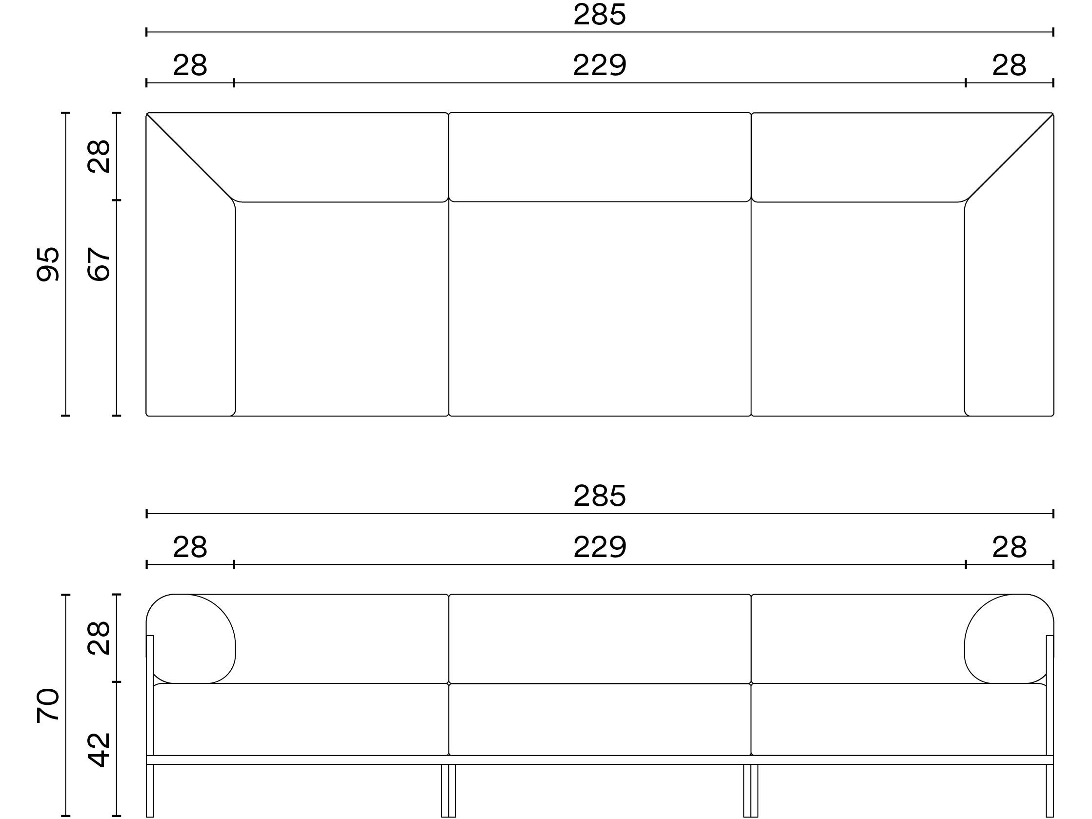 Угловой диван с шезлонгом шириной 3 места Noah Living ARCH-00145824 - Вид №14