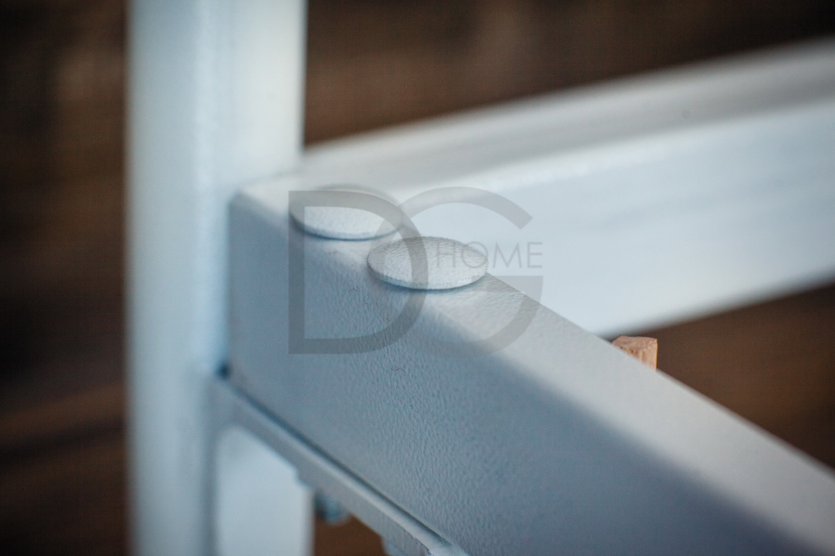 Кованая двуспальная кровать 160х200 с двумя спинками белая "Сандра" FRANCESCO ROSSI САНДРА 134664 Белый  - Вид №2