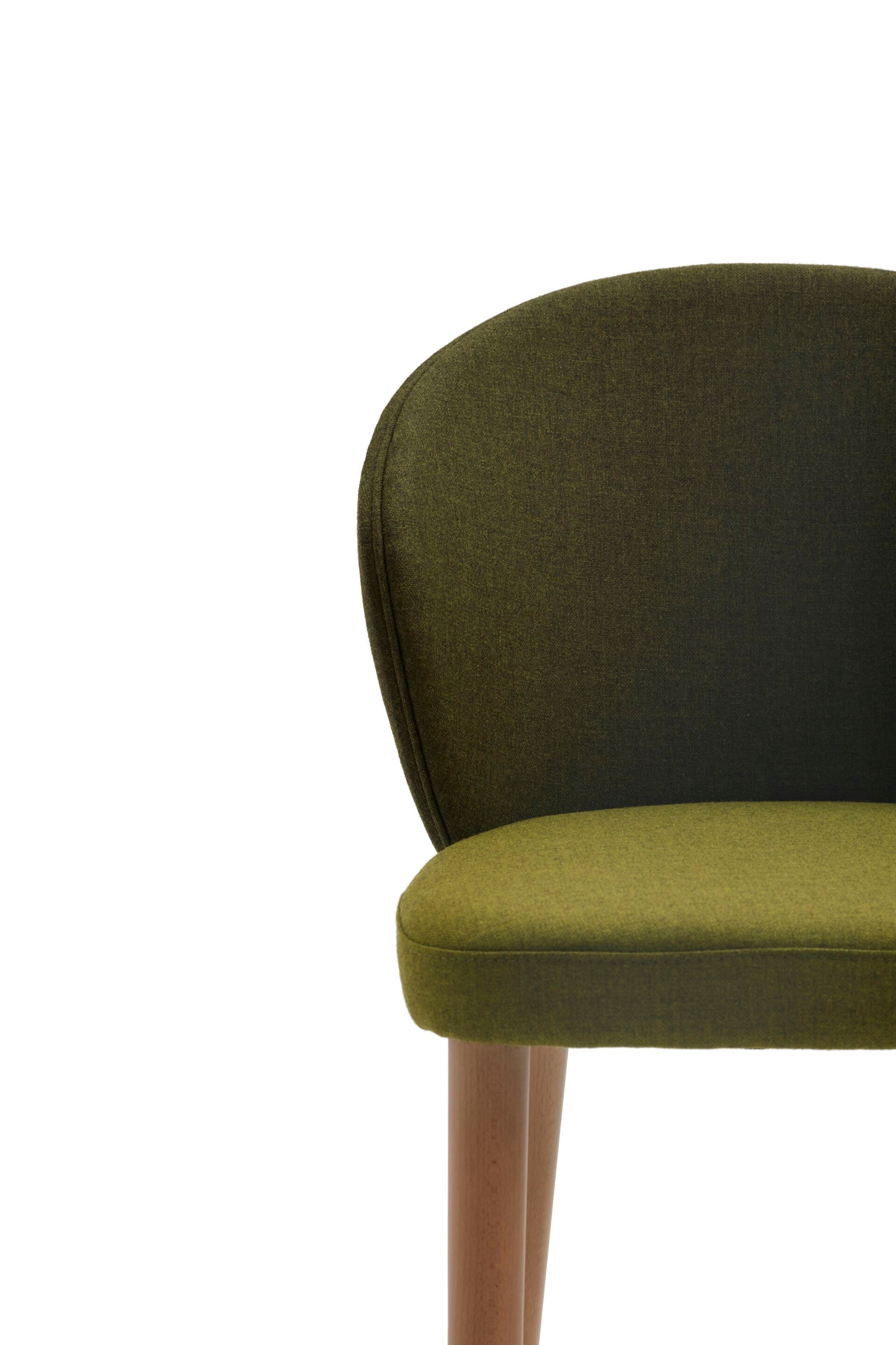 Высокий стул с тканевой подкладкой со спинкой Origins 1971 Meggie ARCH-00110587 - Вид №1