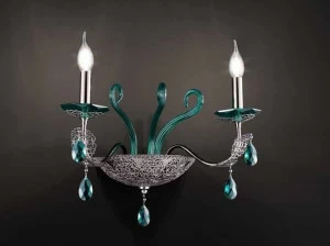 Euroluce Lampadari Настенный светильник из хрусталя с кристаллами swarovski® Macramè