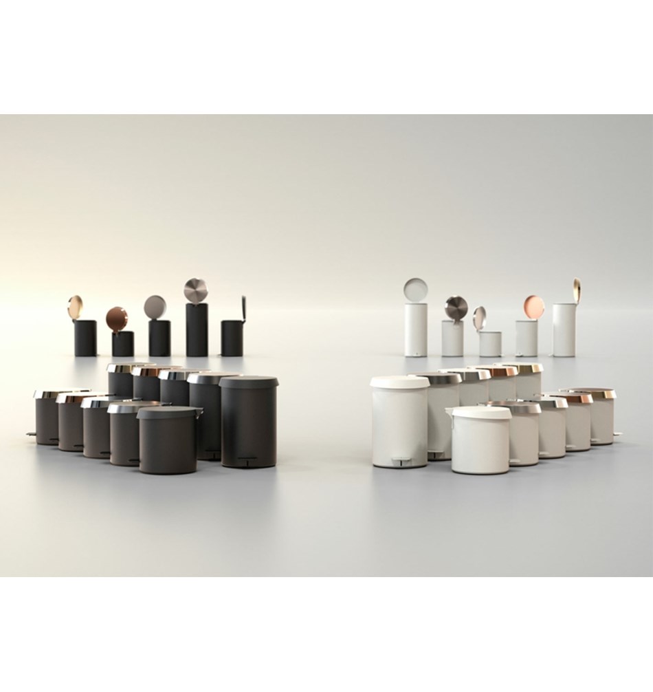 FROST Корзина для мусора 550 » белая Нержавеющая сталь Белый N3003-W  - Вид №3