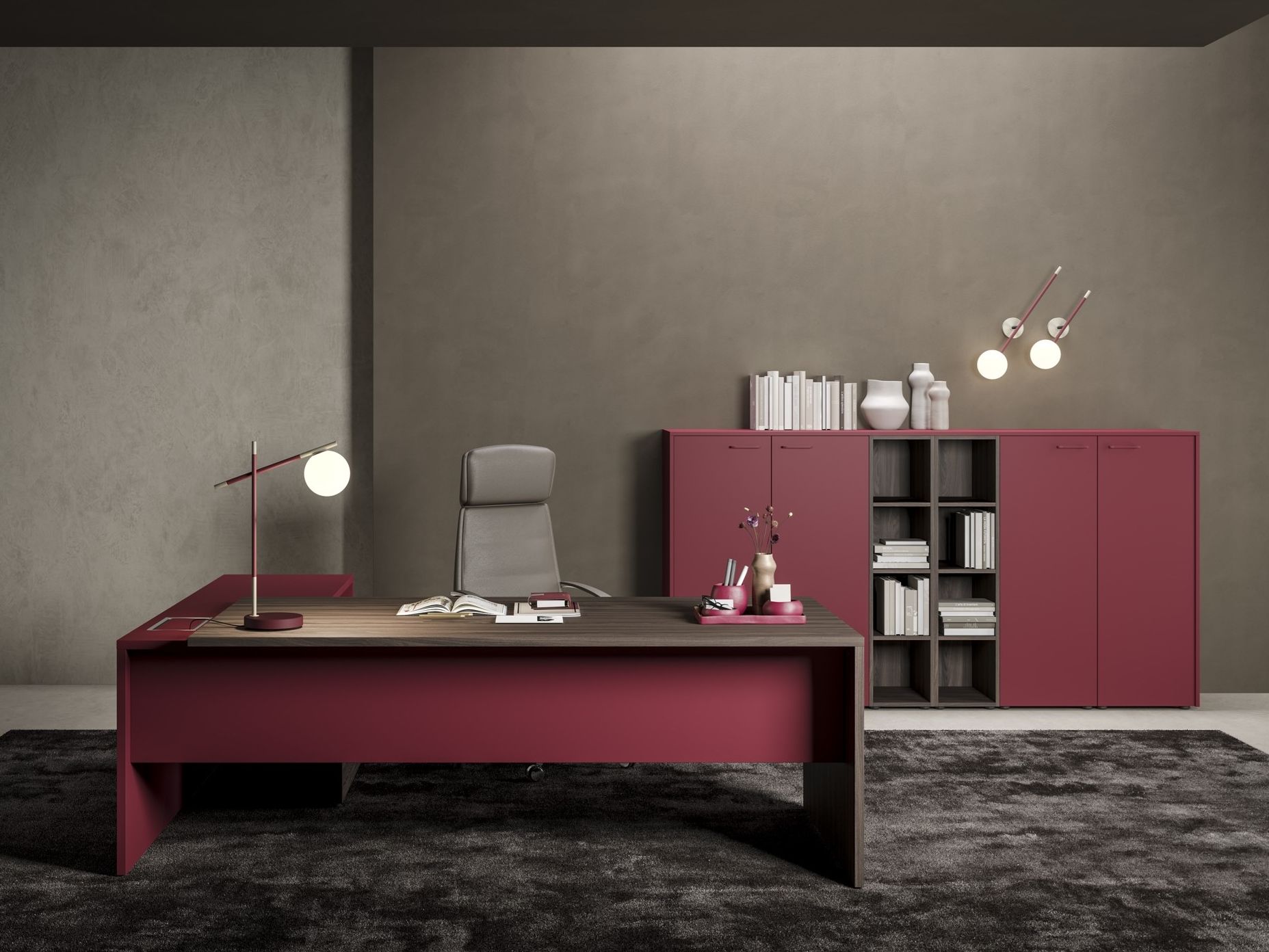 Прямоугольный рабочий стол Fenix-NTM® с системой кабельных втулок PROF ARCH-00051076 - Вид №22