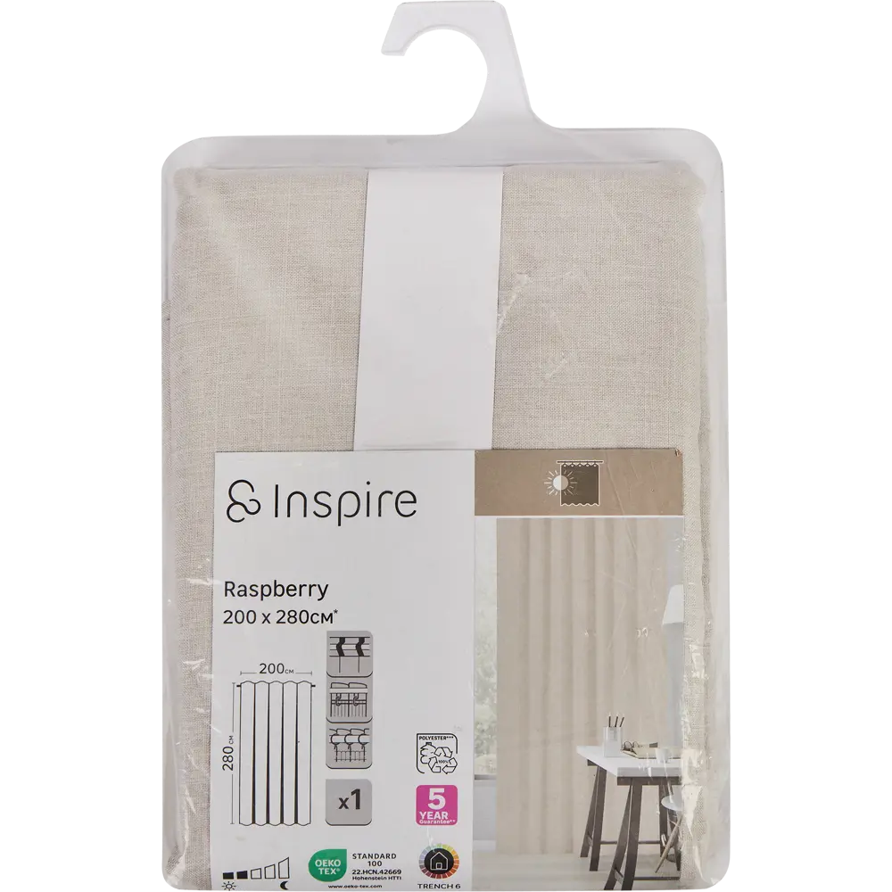 Штора Inspire Raspberry Trench 6 - элегантное решение для затемнения 86253835 STLM-1040081 - Вид №7