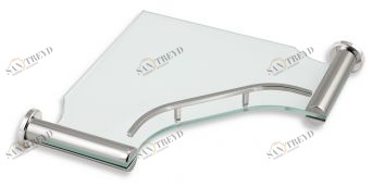 Угловая полка с ограждением Novaservis Metalia 2 6258.0 хром 62580