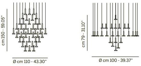 Euroluce Lampadari Светодиодная металлическая люстра sun-id-1512860 - Вид №4
